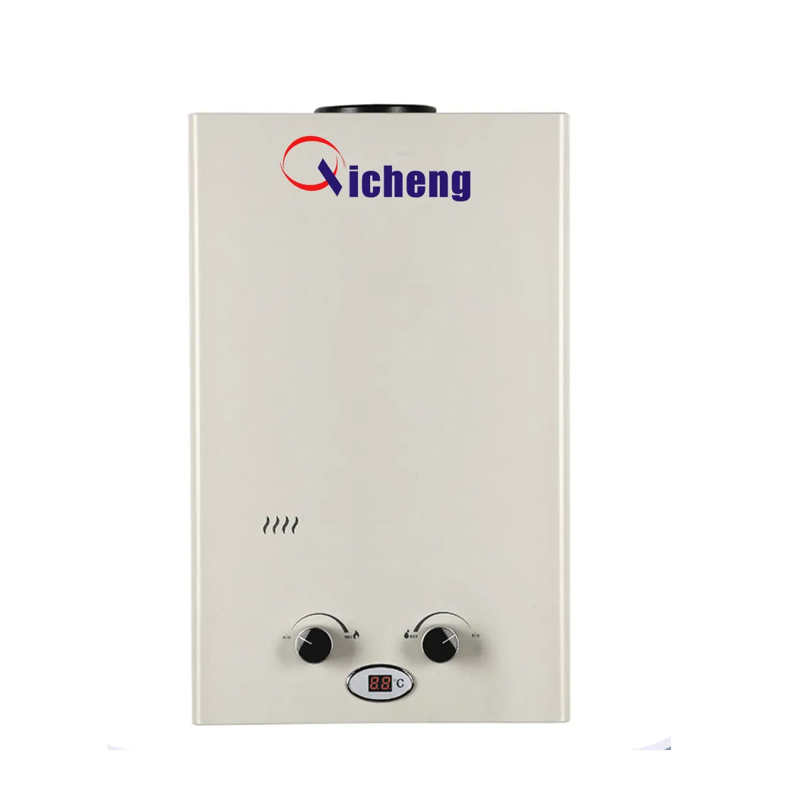 Flue Type Battery Starting Gas Water Heaters White Coated Panel 5.5L