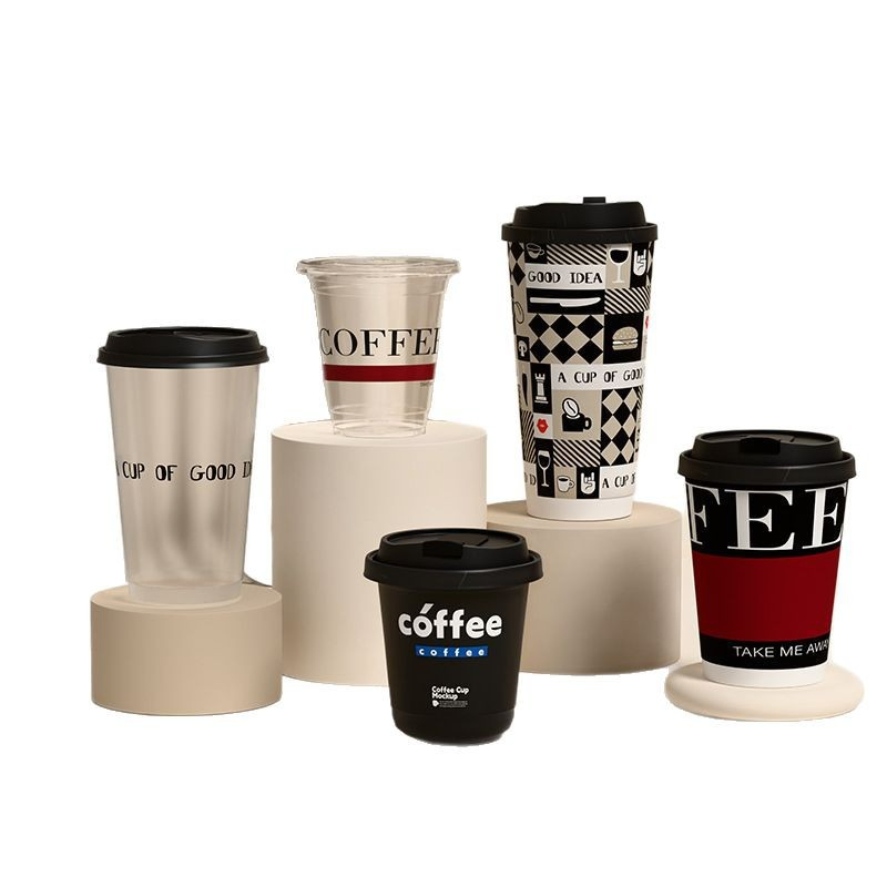 4oz/8oz/12oz/16oz Customized Disposable Ripple Wall Coffee Tea Paper Cups