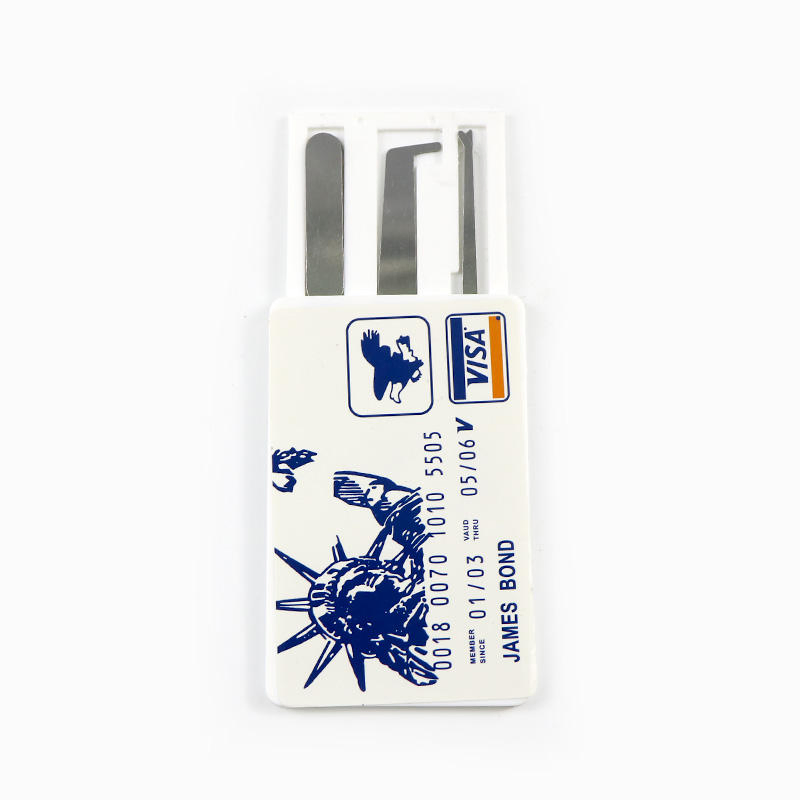 Locksmith Tools Wallet Size Visa James Bond Credit Card Lockpick