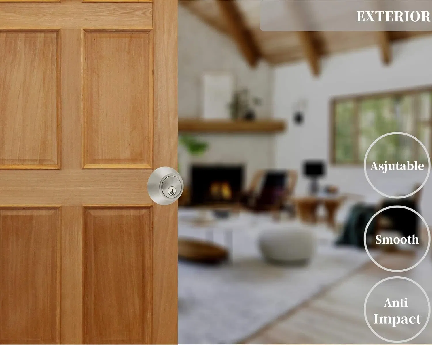 Bl-01-Sn Satin Nickel Cylinder Deadbolt