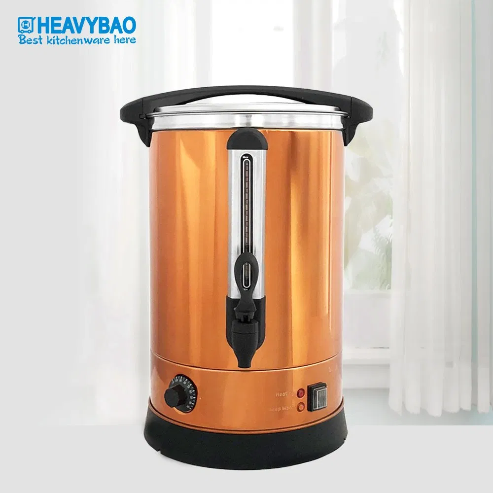 Heavybao Stainless Steel 6.8L Double Wall Mulled Wine Water Boiler Electric Urn
