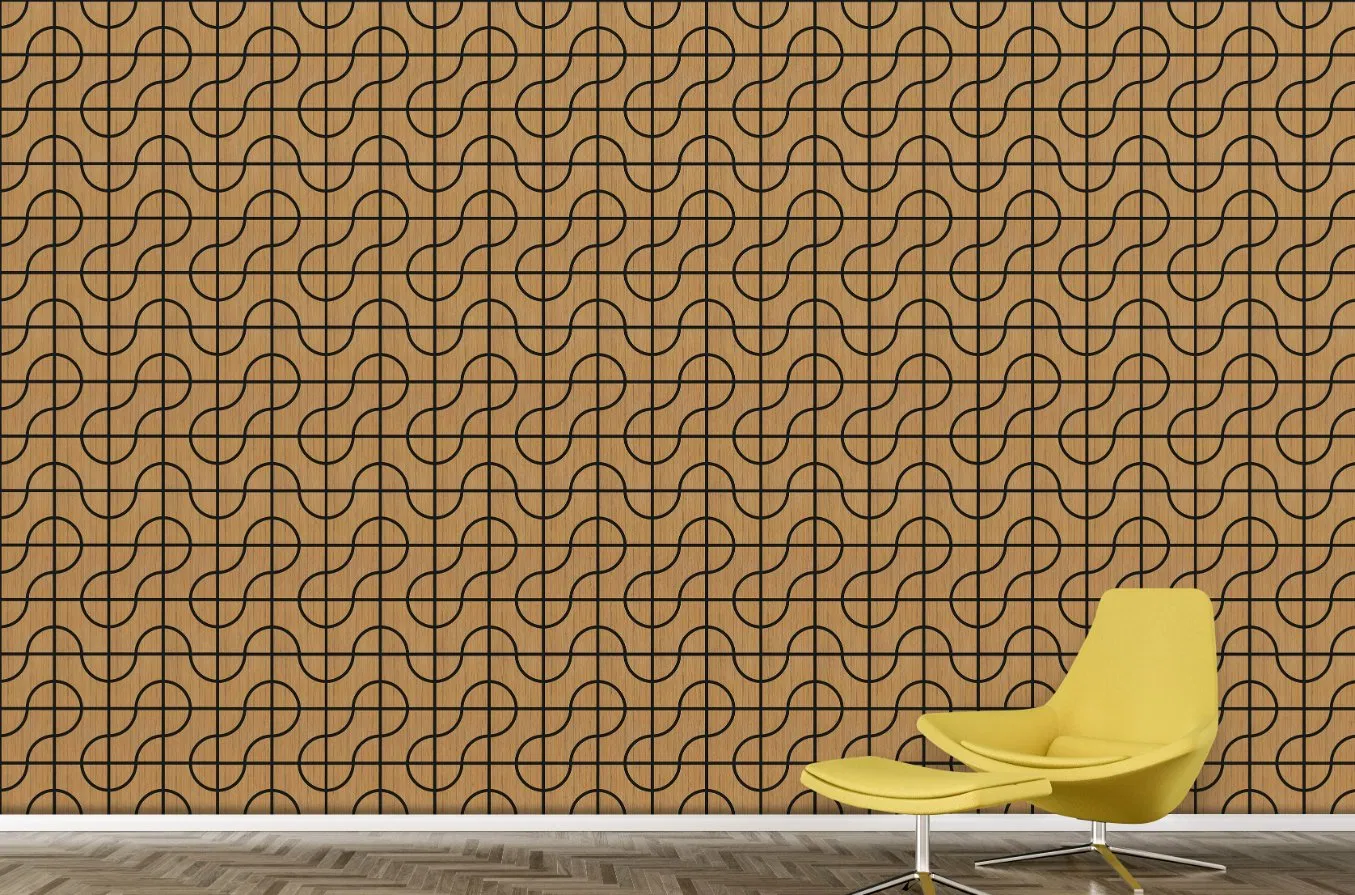 Veneer Finish 2400X600mm 3000X600mm OEM Wood Acoustic Wall Panels