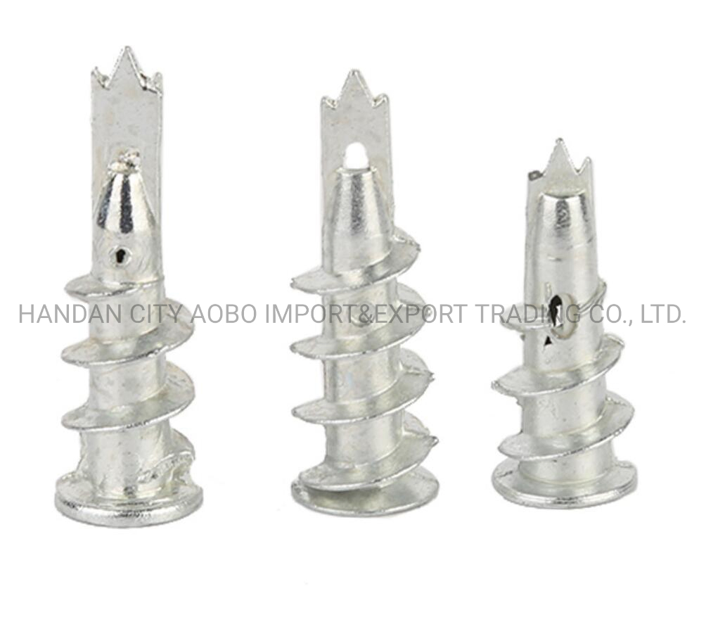Self Drilling Zinc Alloy Twisted Drywall Anchor