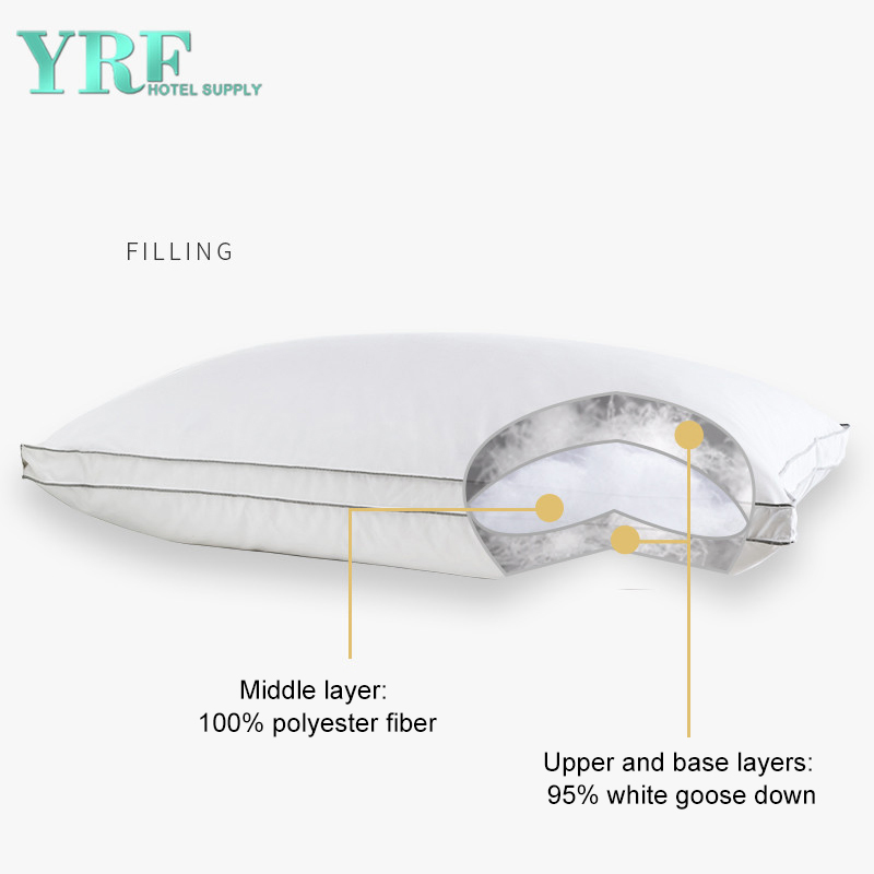 Chinese Supplier White 100% Cotton Standard Hotel Use Cheap Goose Down