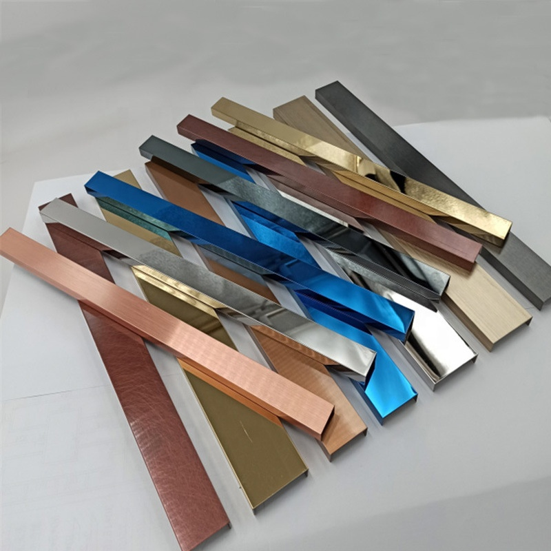 Factory Directly Tile Trim Mirror Flat Stainless Tile Trim for Wall