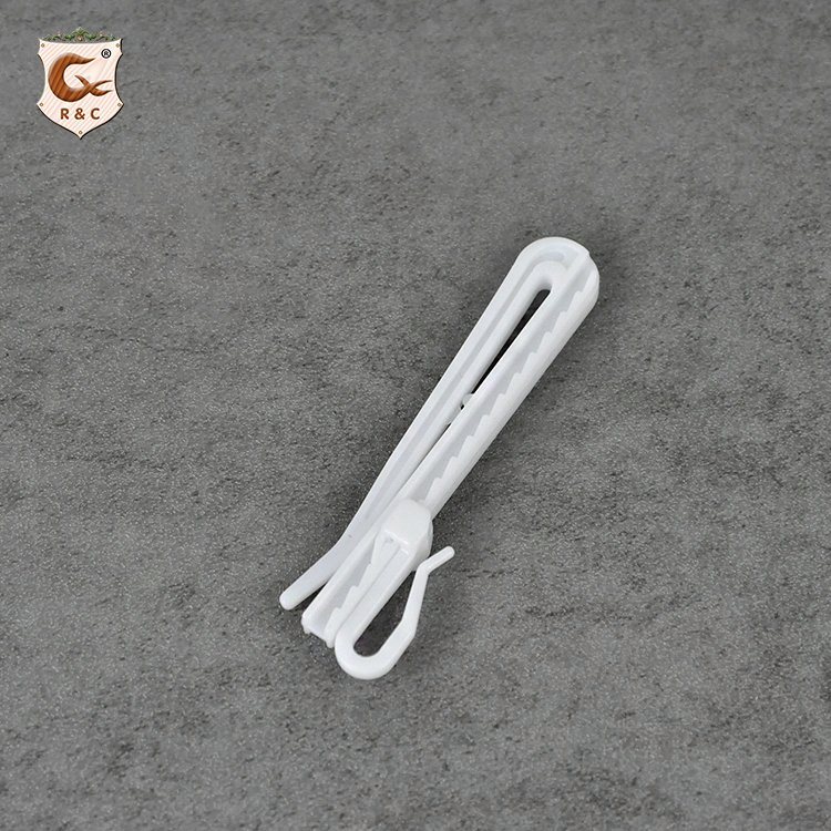 Factory Supply Plastic Adjustable Curtain Hook Smoothly White Curtain Hooks