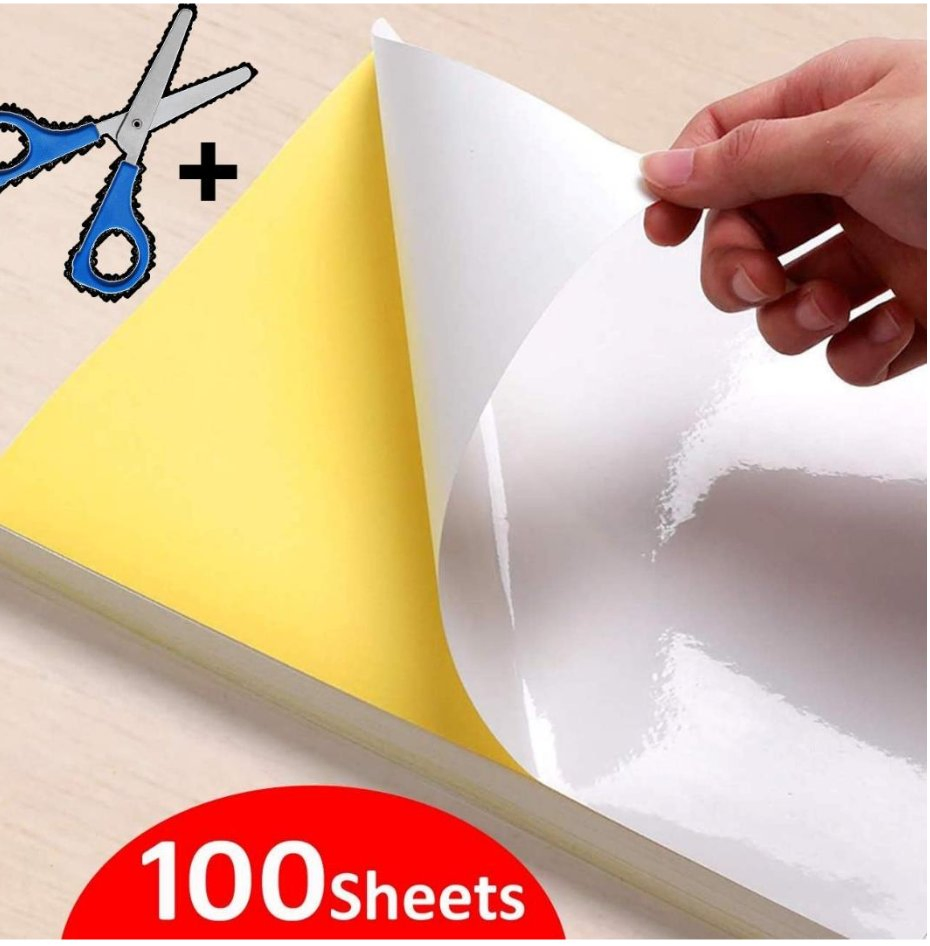 A4 Glossy Self-Adhesive Labels for Marking and Identifying Packaging of Items
