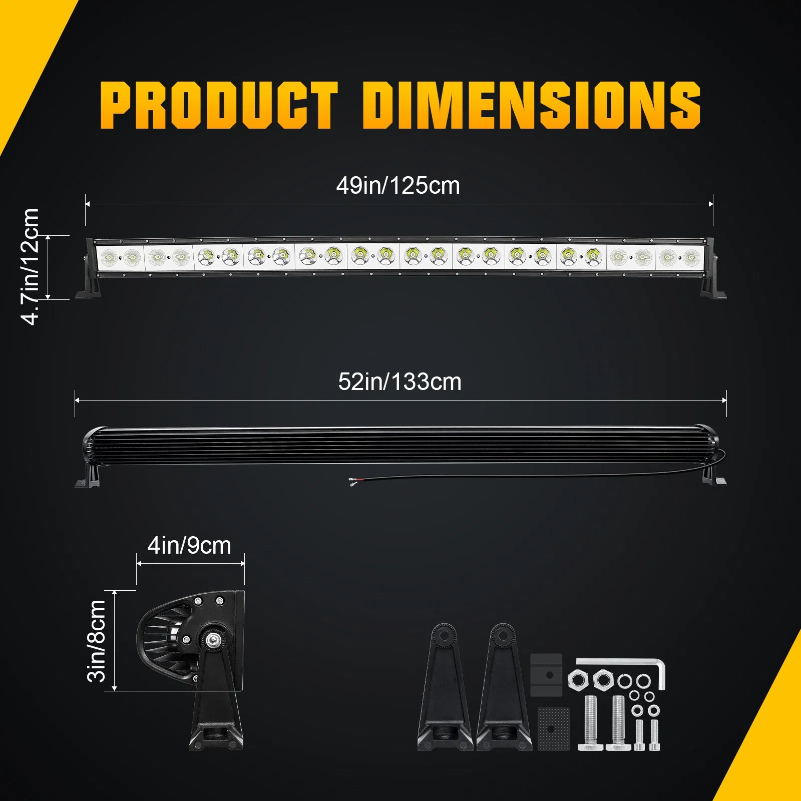 Ford Raptor Offroad General LED Light Bar 48" 120W