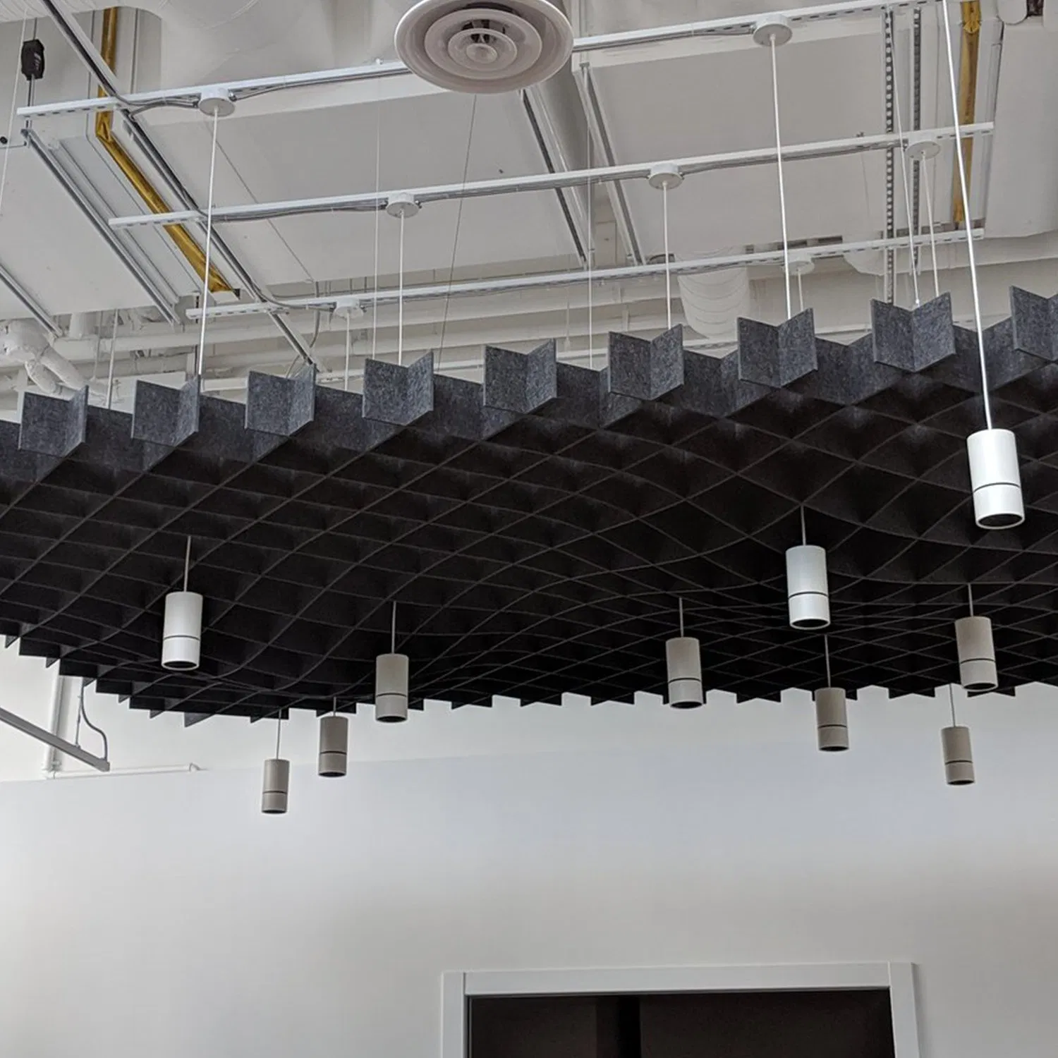 Sound Absorbing Baffles Ceiling Panel Factory Sound Absorbing Baffles Ceiling Polyester Fiber Acoustic Panels