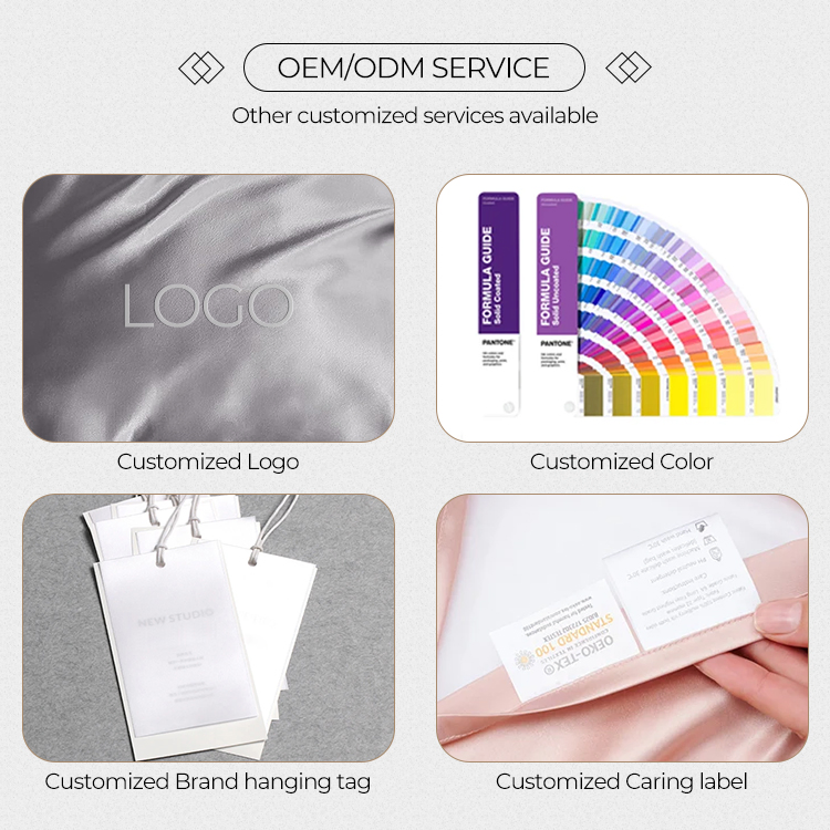 Satin Silk Pillow Case Black Real Custom 100% Mulberry 19mm Silk Pillowcases Cover Wholesale