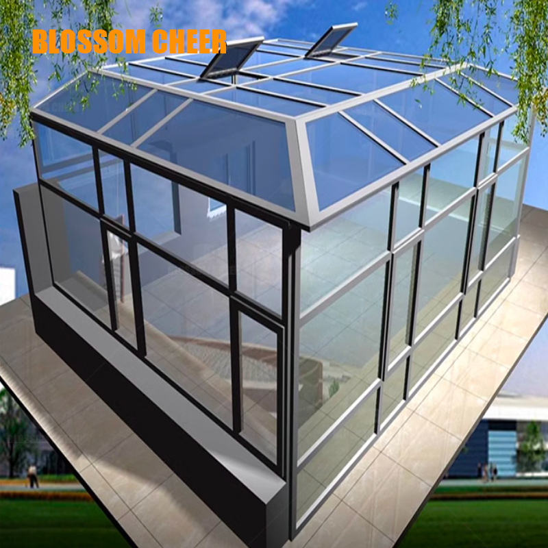 Modern Glass Structure with Thermal Insulation and Natural Lighting Enhancement Sunroom