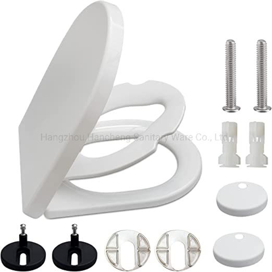 Family Toilet Seat with Child Seat Built-in Soft Close Toilet Seat Removeable Potty Training Toilet Seat for Toddler