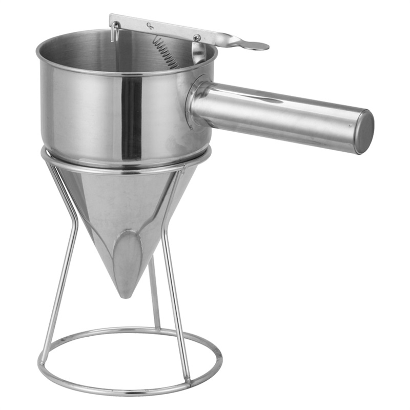 Hot Sale Commercial Stainless Steel Dripping Decoration Confectionery Funnel with Ergonomic Handle