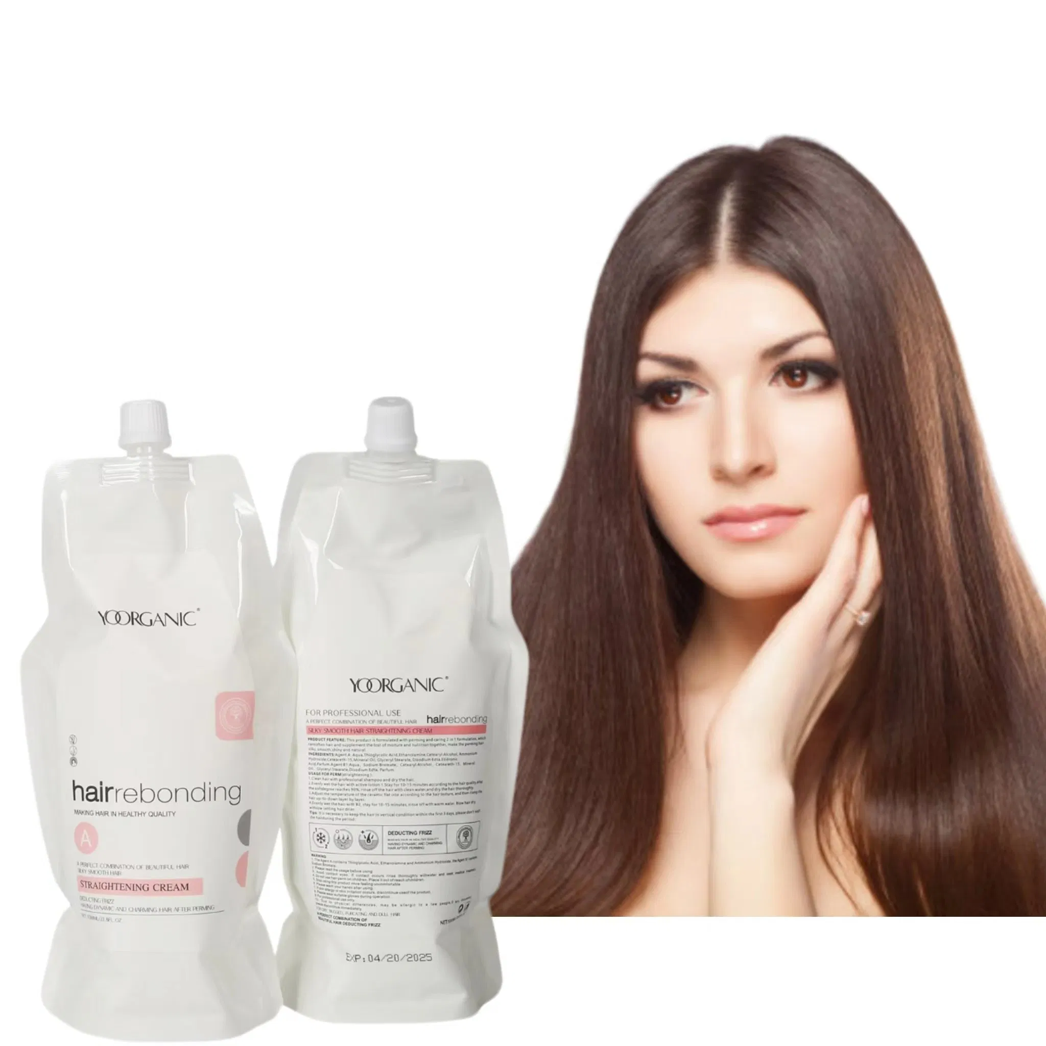 Boda Factory Price Permanent Keratin Rebonding Hair Straightening Cream Perm Lotion 1000ml*2 Sets
