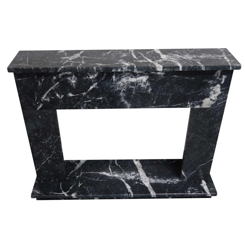Marquina Black Marble Mantel Surround