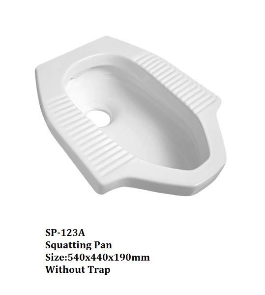 Ceramic Squatting Pan, Public Toilet, Sanitary Ware, Wc Pan