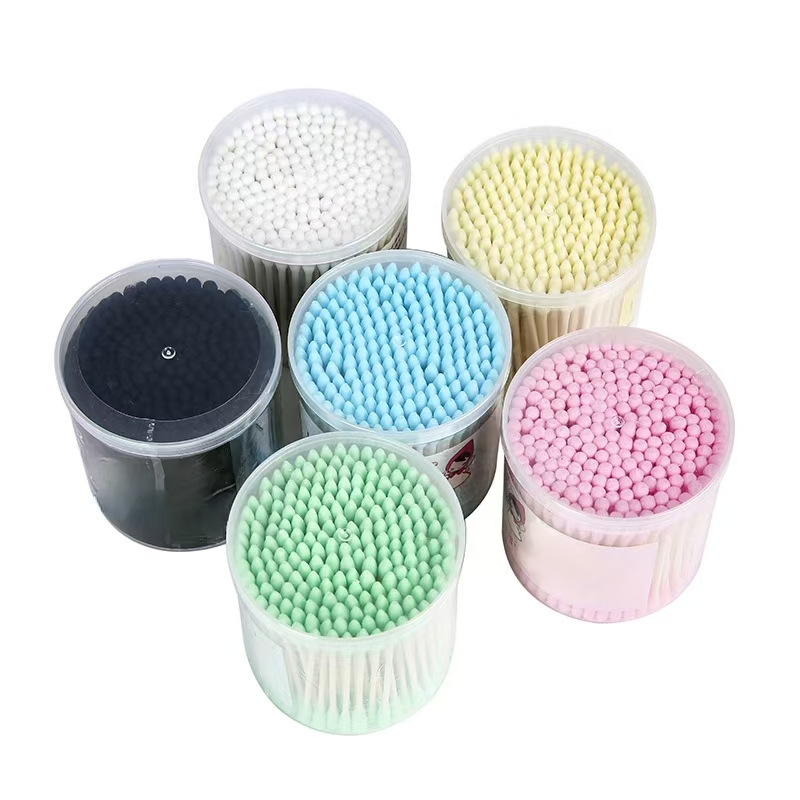 New Products Pointed Round Head Spiral Head Hairdressing Makeup Cotton Swab
