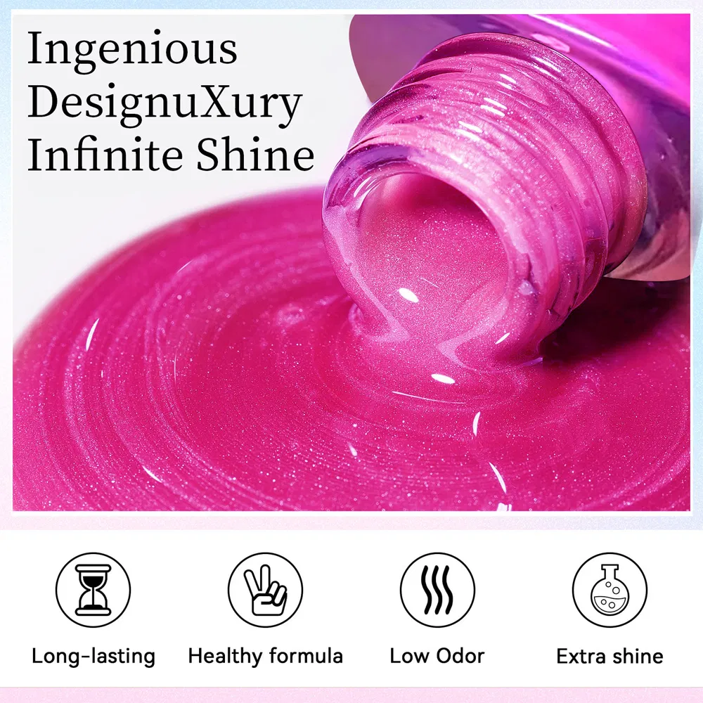 OEM Custom Products UV Gel Nails Polish Kit Low Odor Pigmented Non-Toxic Rubber Base Coat Nail Art