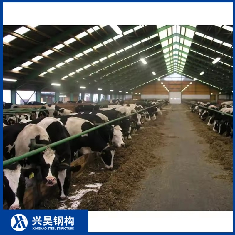 Customizable Prefab Metal Storage Farming Equipment Steel Structure Sheep/Goat/Pig/Hog/Cattle/Cow/Poultry House/Shed