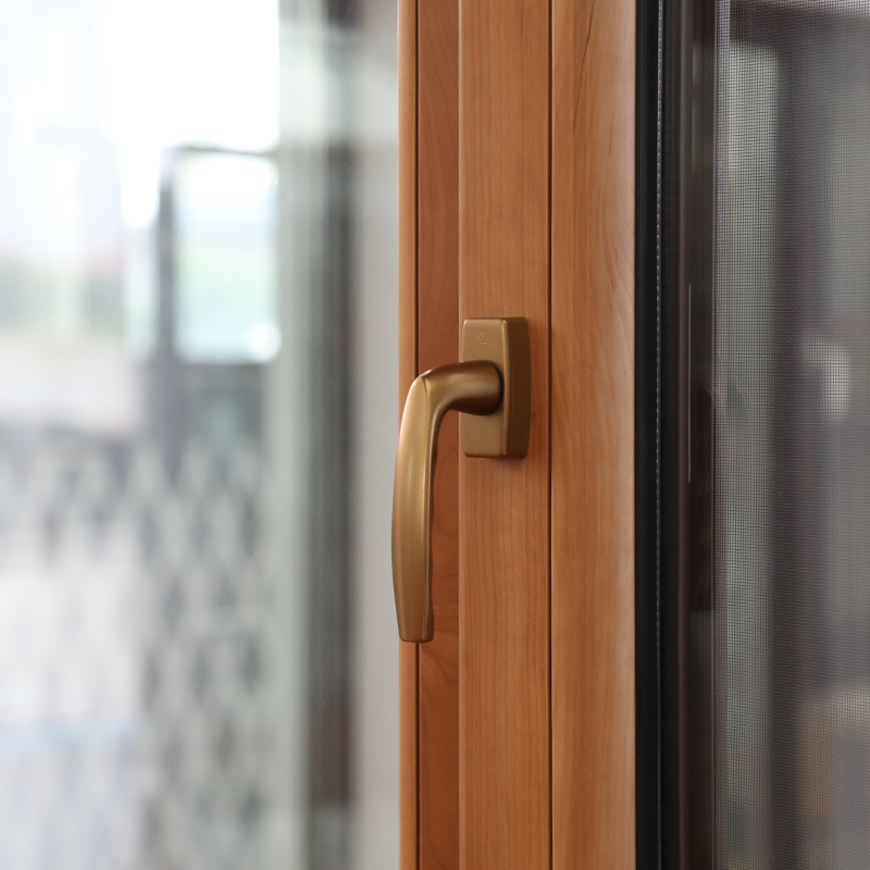 Premium Panoramic Slimline Narrow Frame American Crank Casement Tilt and Turn Aluminum Clad Solid Wood Window and Patio Porch Entrance Door Factory Best Savings