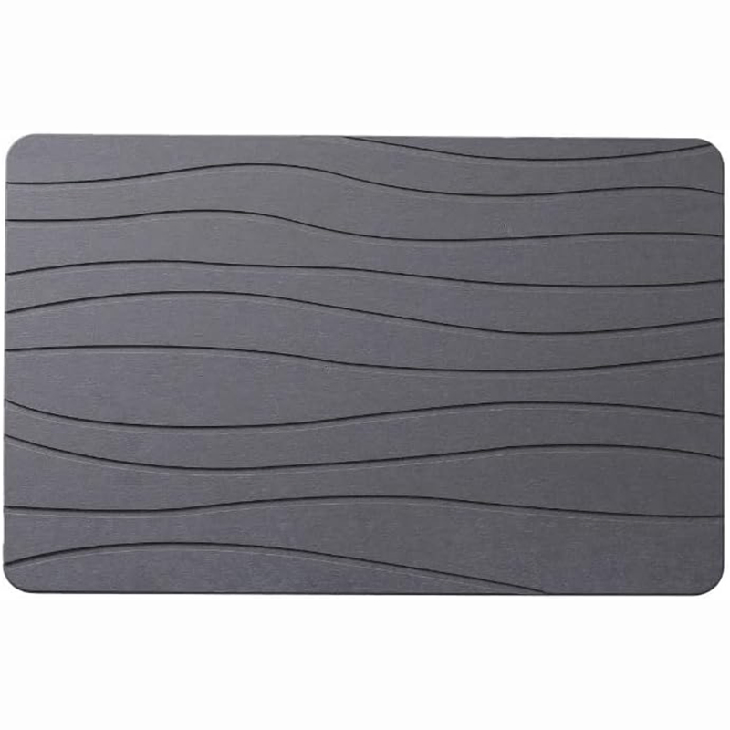 New Design Fast Drying Thin Stone Diatomaceous Earth Bath Mat for Bathroom
