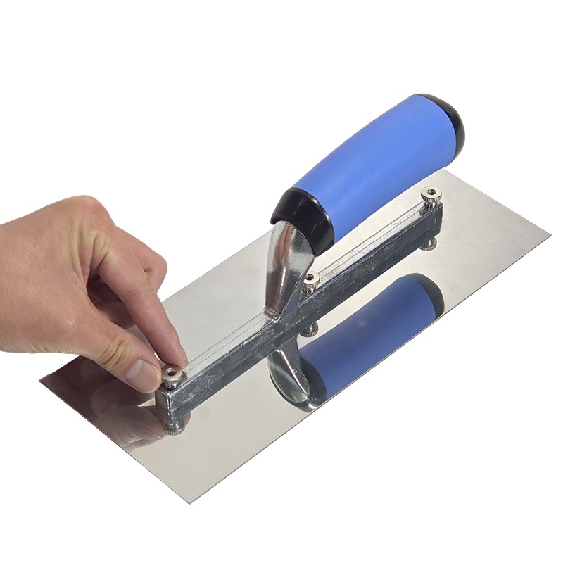 Detachable & Replaceable Stainless Steel Trowel Blade: Multi-Tooth Shape Plaster Trowel for Precision Coating Tasks