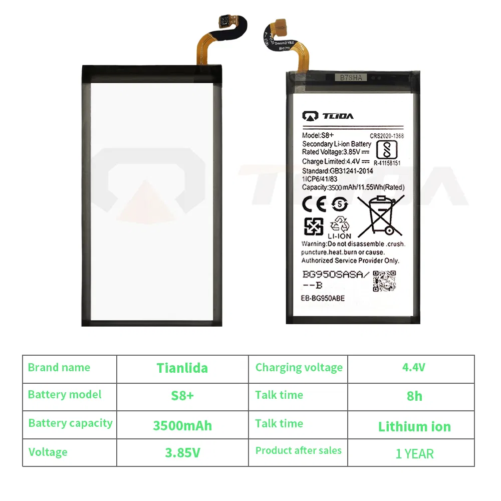 Tlida High Quality Mobile Phone Battery for Samsung Galaxy S6/S7/S8/S9/S10edge/S20plus Battery