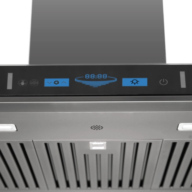 Stainless Steel Range Hood Kitchen Hood with 110V Power and 90-250W Cooker Hood Kitchen Chimney