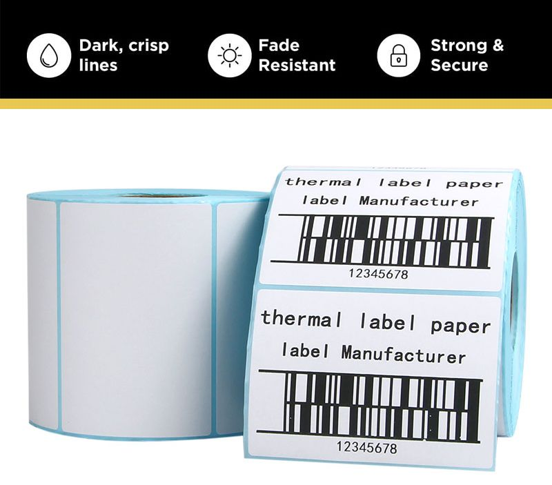 Custom 100mm X 70mm Self-Adhesive Thermal Labels for Shipping