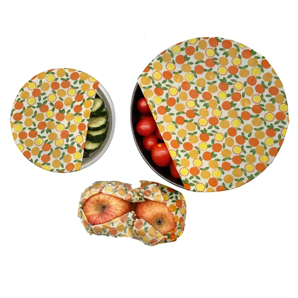 Custom Design Reusable Biodegradable Beeswax Food Wrap