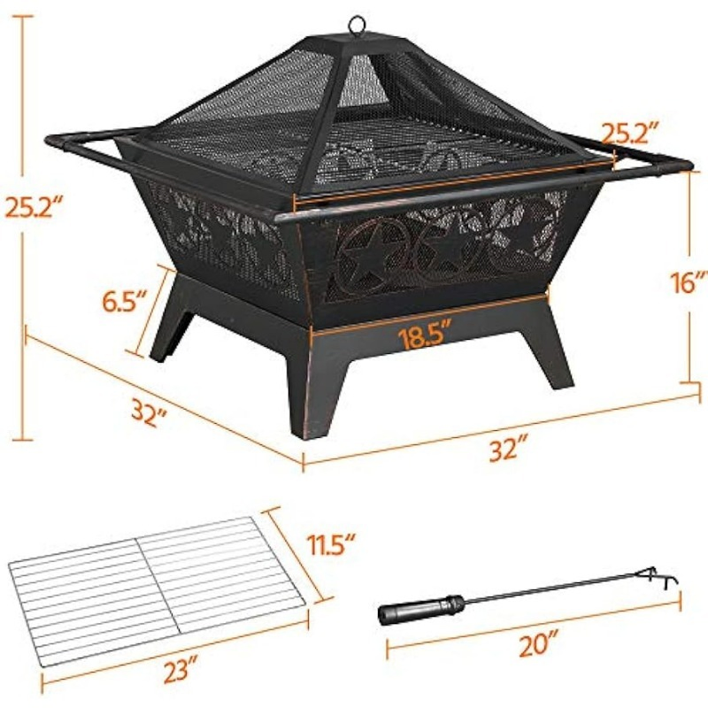 Hot-Selling Stable Eco-Friendly Metal Burning Outdoor Furniture Patio Heaters Fire Pit