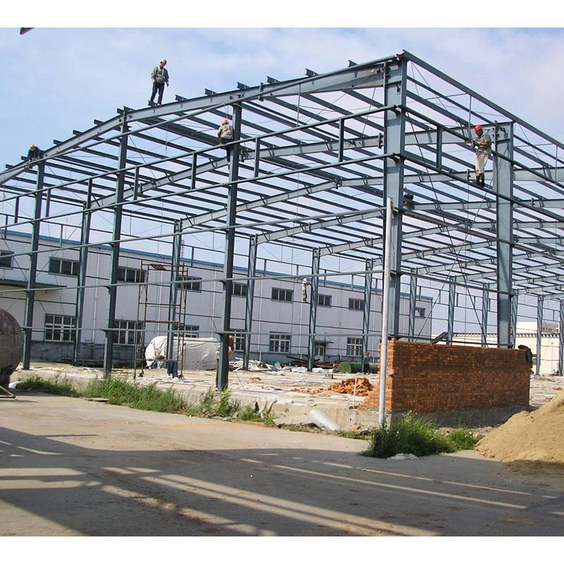 High Rise Customizable Prefabricated Steel Warehouse Structure for Efficient Storage