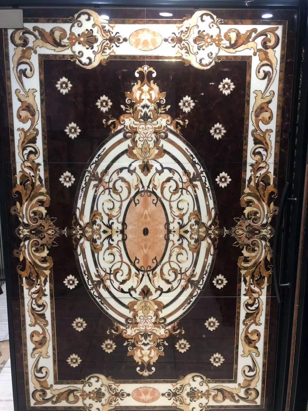 1200 X 1800 mm Large Size Fashion Design Polished Glazed Carpet Floor Ceramic Tile