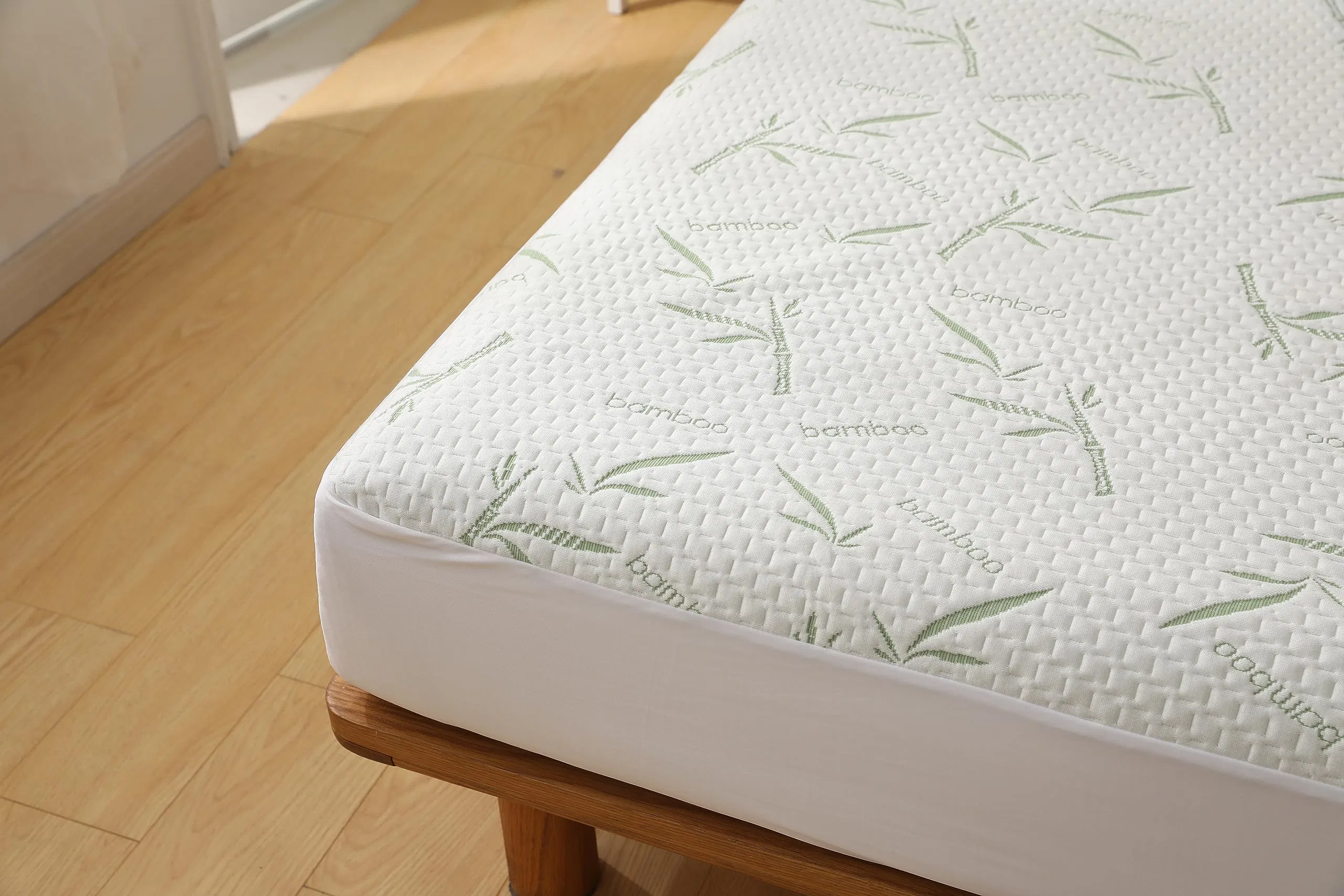 Printed Bamboo Mattress Protector Waterproof Mattress Cover