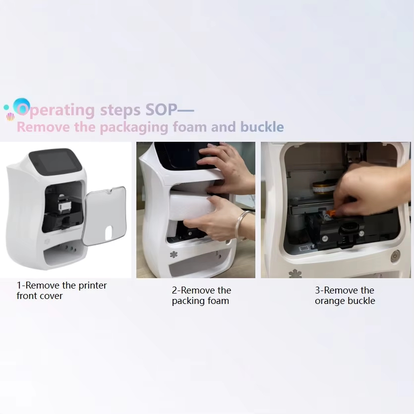 Professional Wireless 3D Nail Printer for Commercial Use