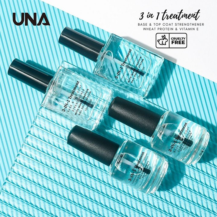 Nail Strengthener Treatment Repair Polish Air Dry Base and Top Coat Gel for Thin and Damaged Nails