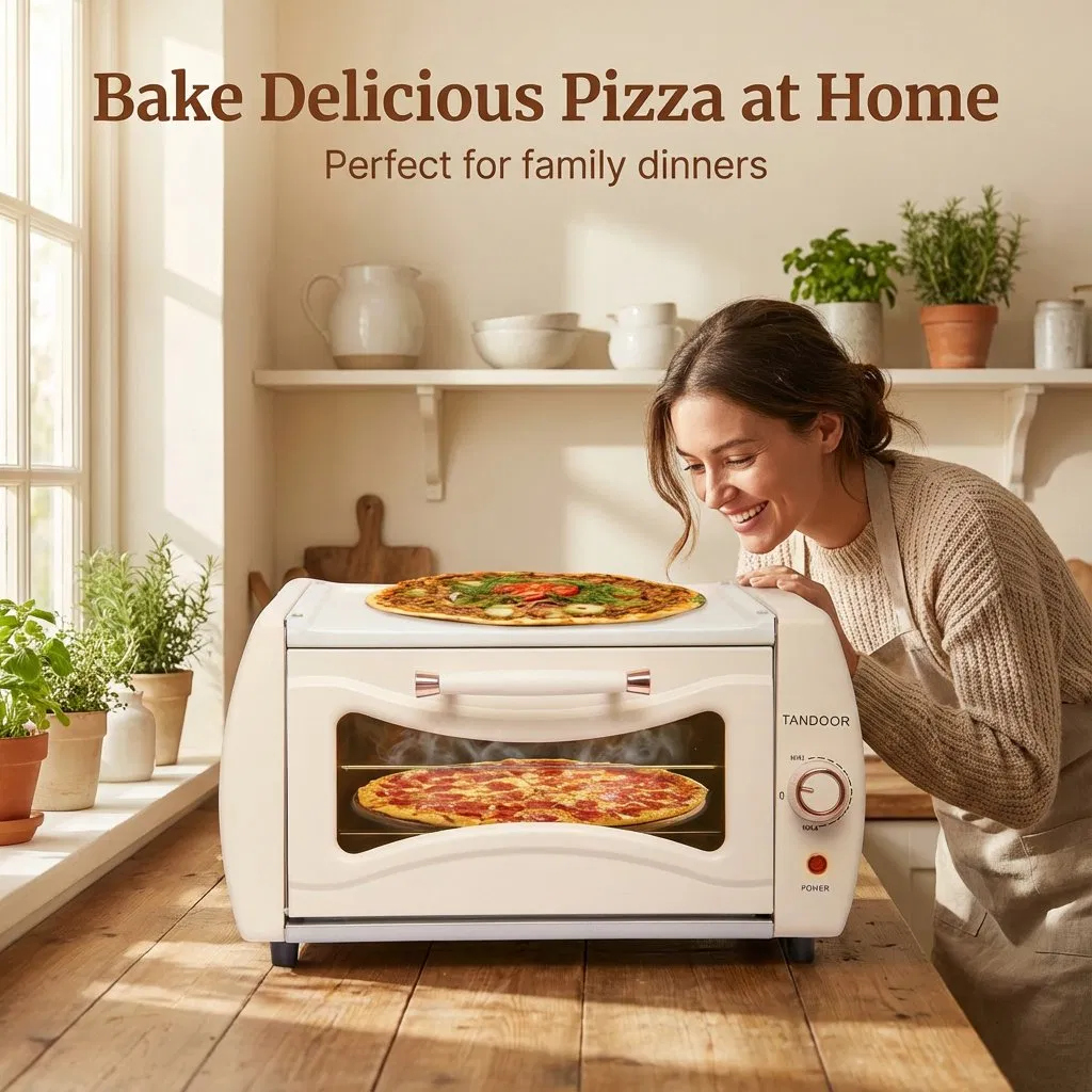 10-Inch Pizza Maker Small Electric Pizza Oven for Quick Heating Cooking