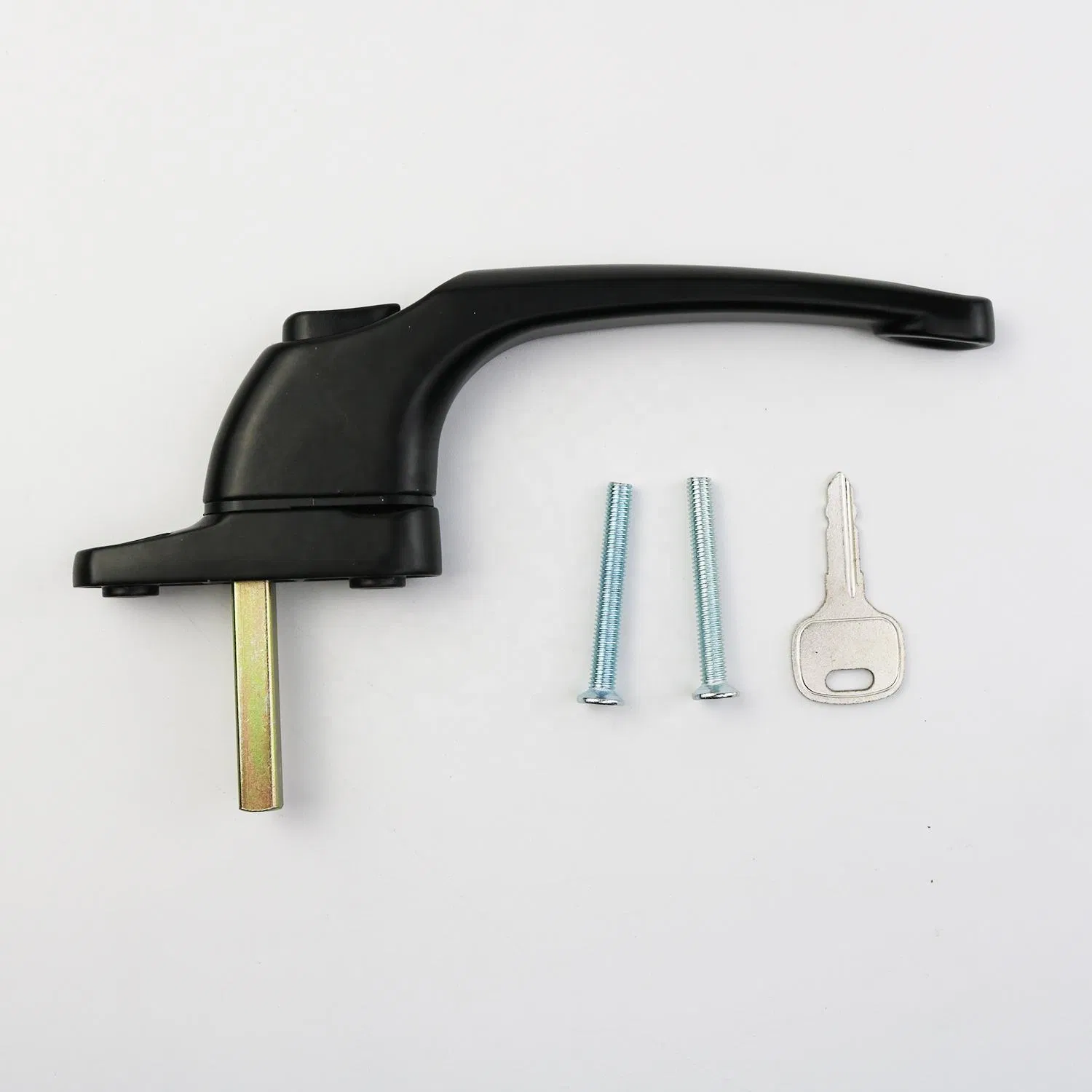 Powder Coating Zinc Alloy European Aluminium Window Square Shaft Handle with Lock