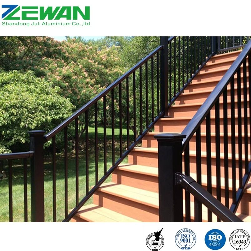 Aluminum Balcony Balustrade Staircase Handrail Floor Railing for Garden Swimming Pool