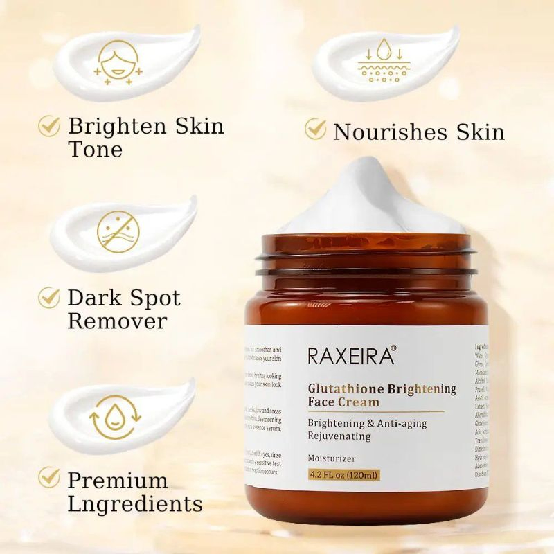 OEM ODM Wholesale 10+Years Factory Nourishing Glutathione Whitening Cream for All Skin Types