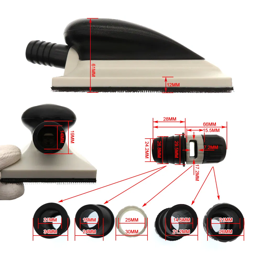 Шлифовальный блок 125x70 мм с отверстиями для пыли