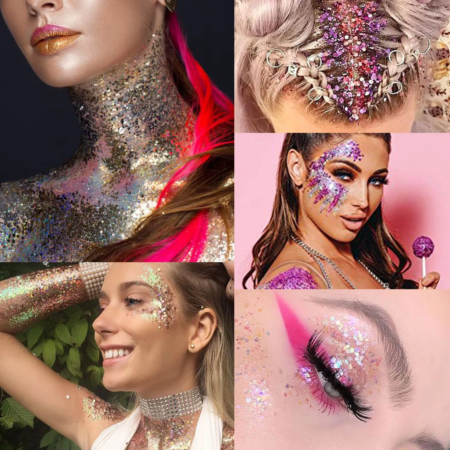 Chameleon Multichrome Glitter Gel Eyeshadow Palette