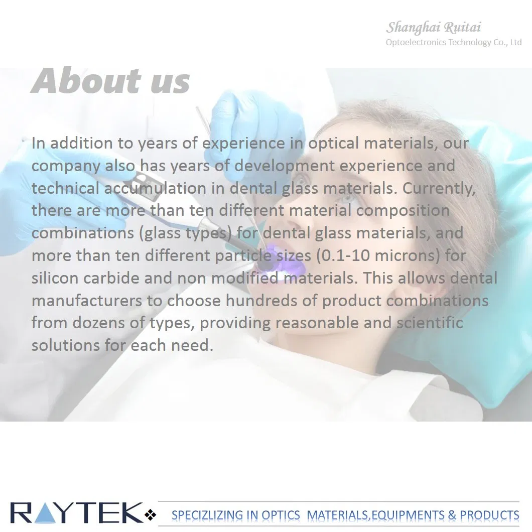 Advanced Inert Dental Glass for Durable Fillings and Restorations
