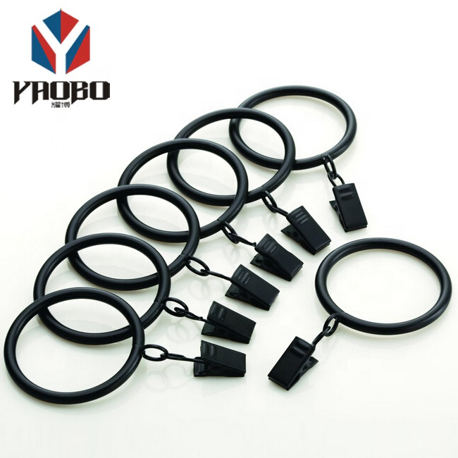 Vibrant Curtain Hook Clips with Elegant Round Rings