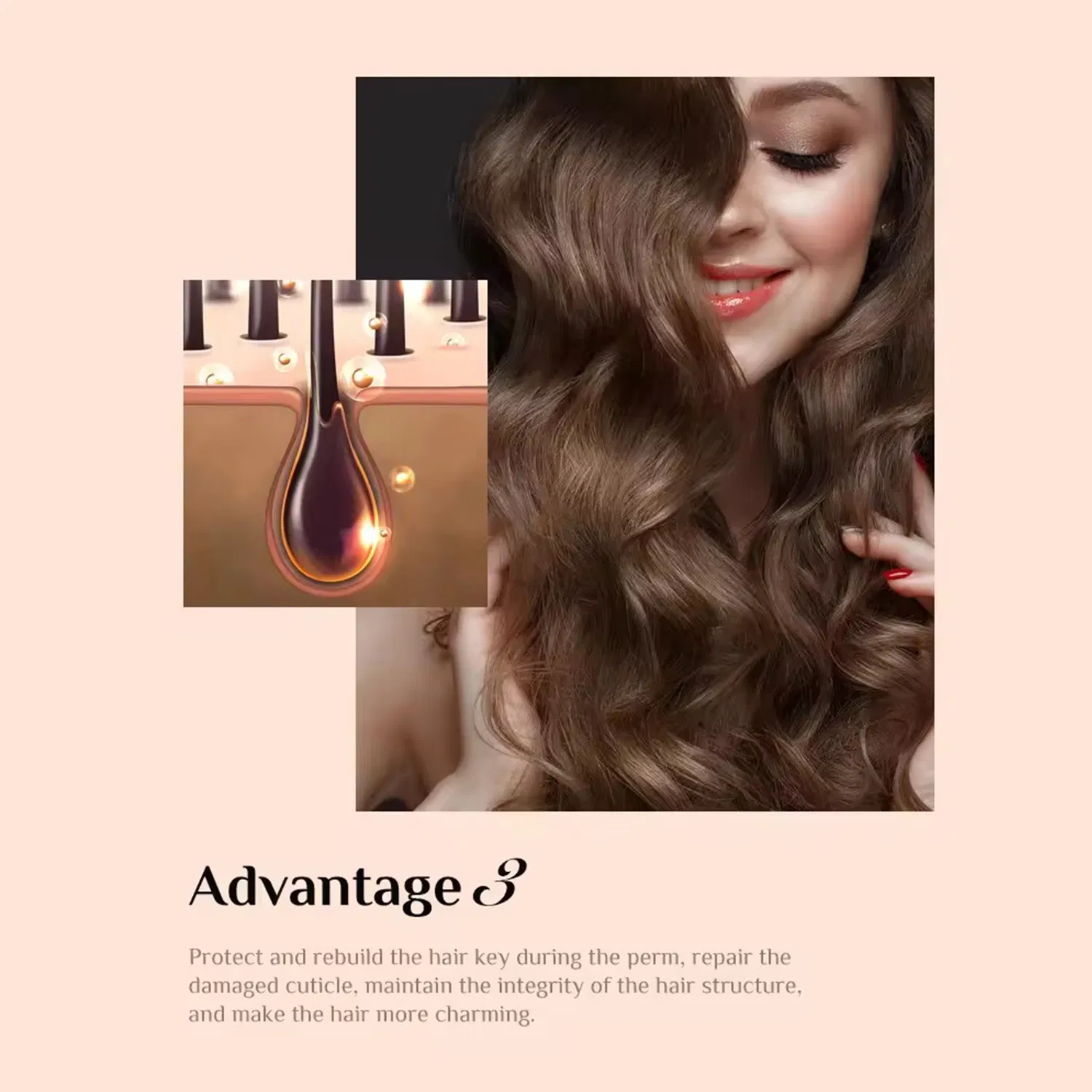 OEM ODM Professional Salon Beauty Hair Wave Perm Curly Lotion