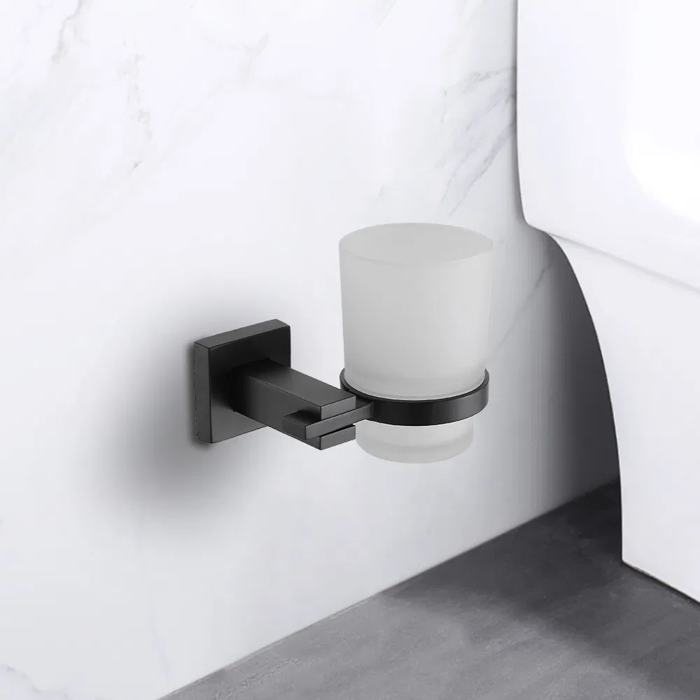 Removable Single Toilet Tumbler Holder Bathroom Accessories Zinc Alloy Toothbrush Cup Holder