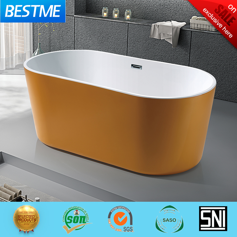 Colourful Bathroom Hot Tub Acrylic Art Bathtub Blue Color (Bt-Y2529-B)