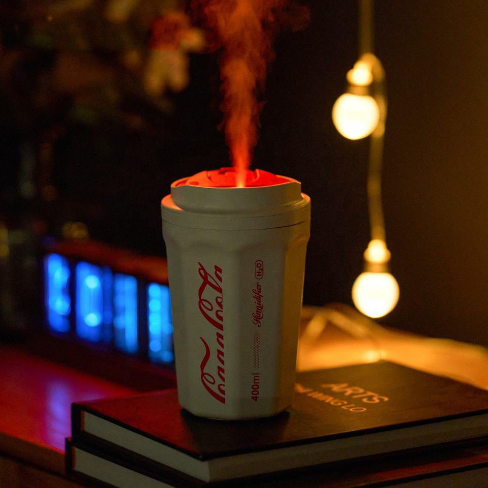 Mini Portable Cool Mist Air Cola Humidifier Essential Oil Car Scent Diffuser