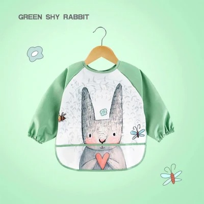 Baby Reusable Waterproof Bib for Kids with Sleeves
