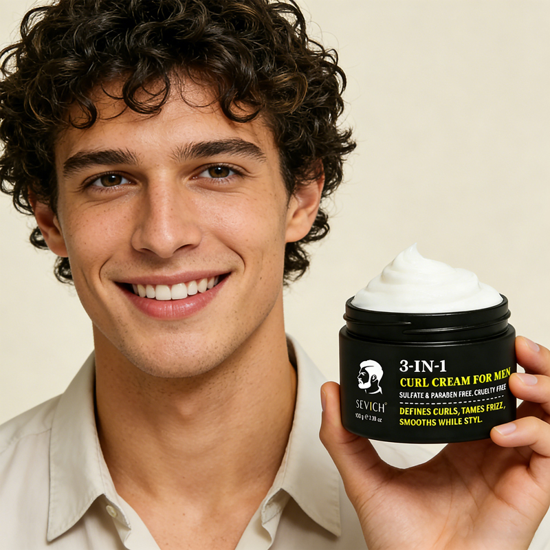 Sevich Hair Styling Curl Defining Cream Men Custom Logo Natural Fruit Extract Curl Cream for Frizzy Moisture Hair Care